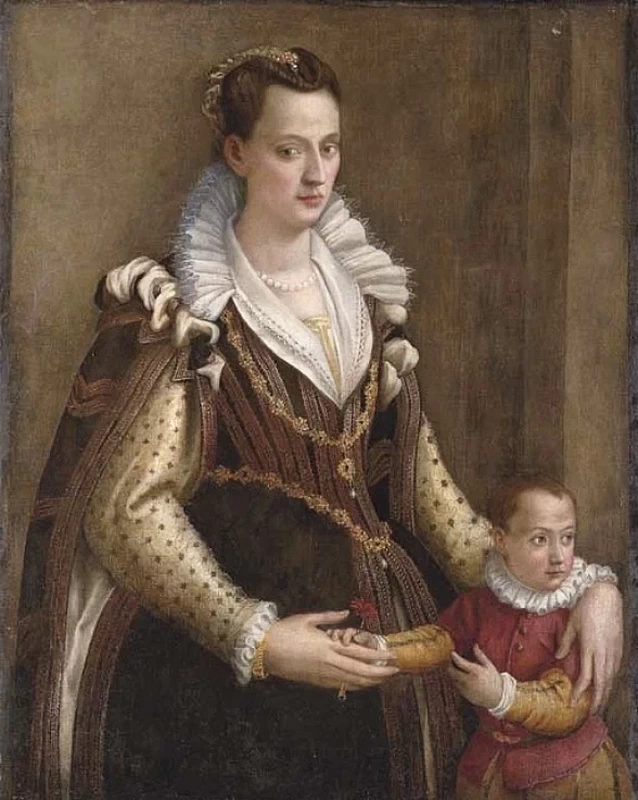 Ritratto di dama con bambino, tradizionalmente identificata come Eleonora de' Medici, duchessa di Mantova